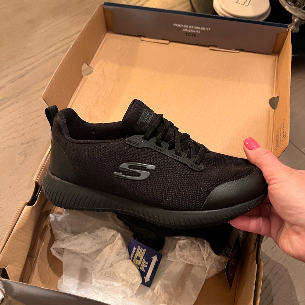 Skechers Work Slip-Resistant Shoes with Memory Foam